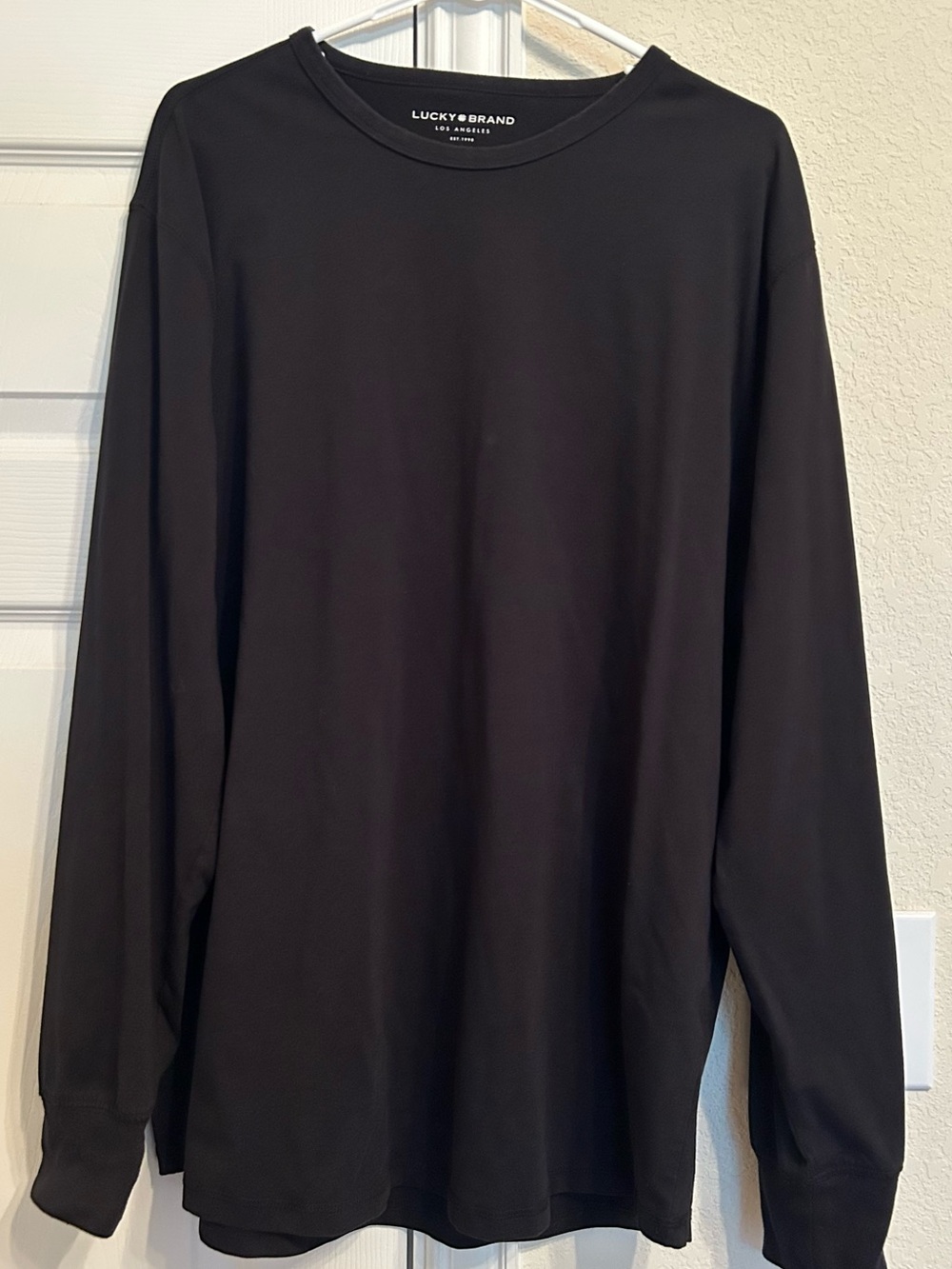Lucky Brand Men's Long Sleeve Crewneck Shirt - Black